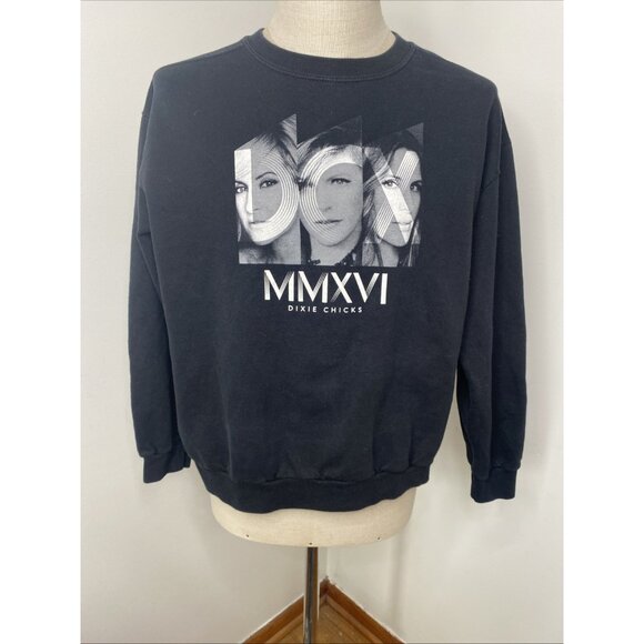 DCX Tops - DCX MMXVI Dixie Chicks Sweater Shirt Large Black Concert 2016 Tour Band